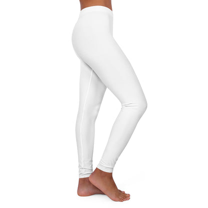 Women's (WHITE) Low Waisted Leggings