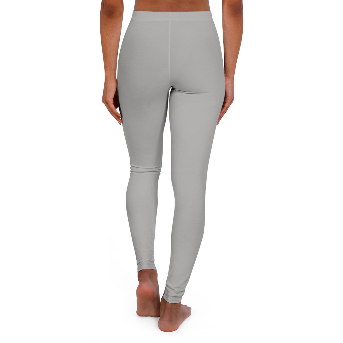 Women's (GRAY) Low Waisted Leggings