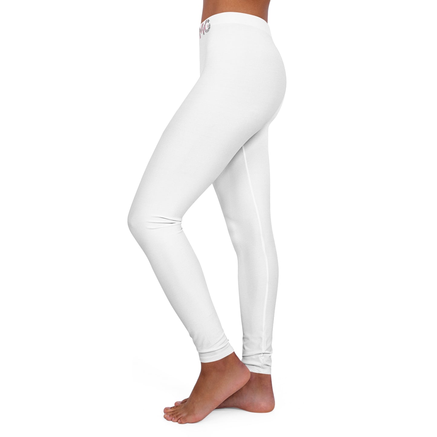 Women's (WHITE) Low Waisted Leggings