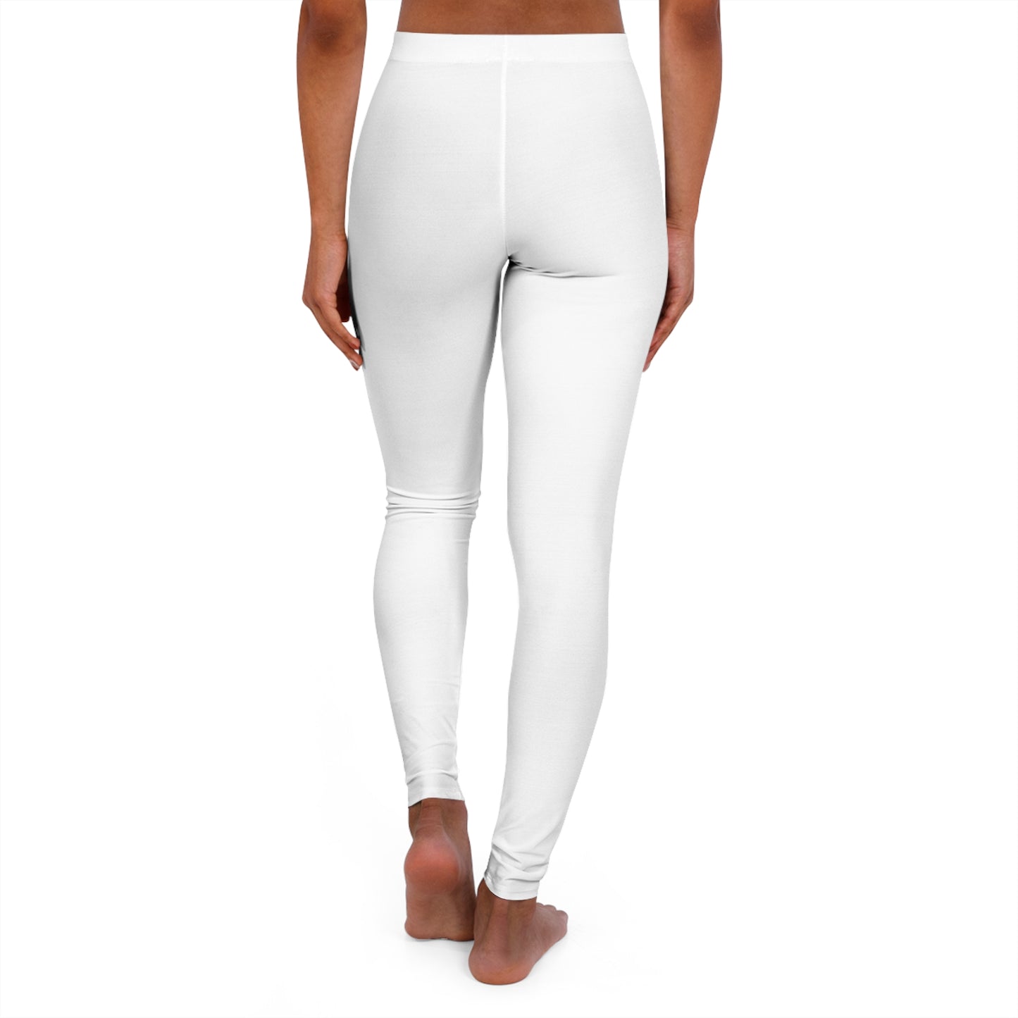 Women's (WHITE) Low Waisted Leggings