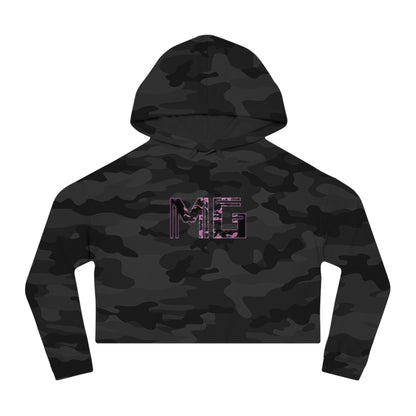 Women's (BP Camo) Neva Stop Trying Crop Hoodie