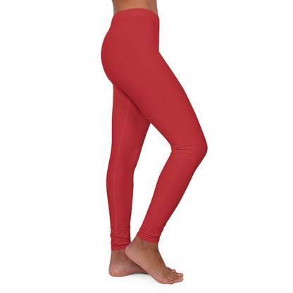 Women's (WINE) Low Waisted Leggings