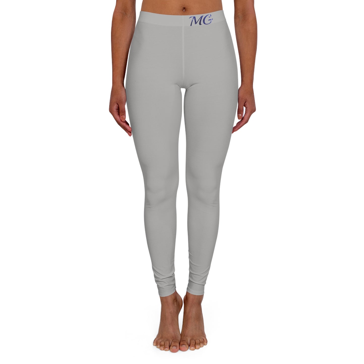 Women's (GRAY) Low Waisted Leggings